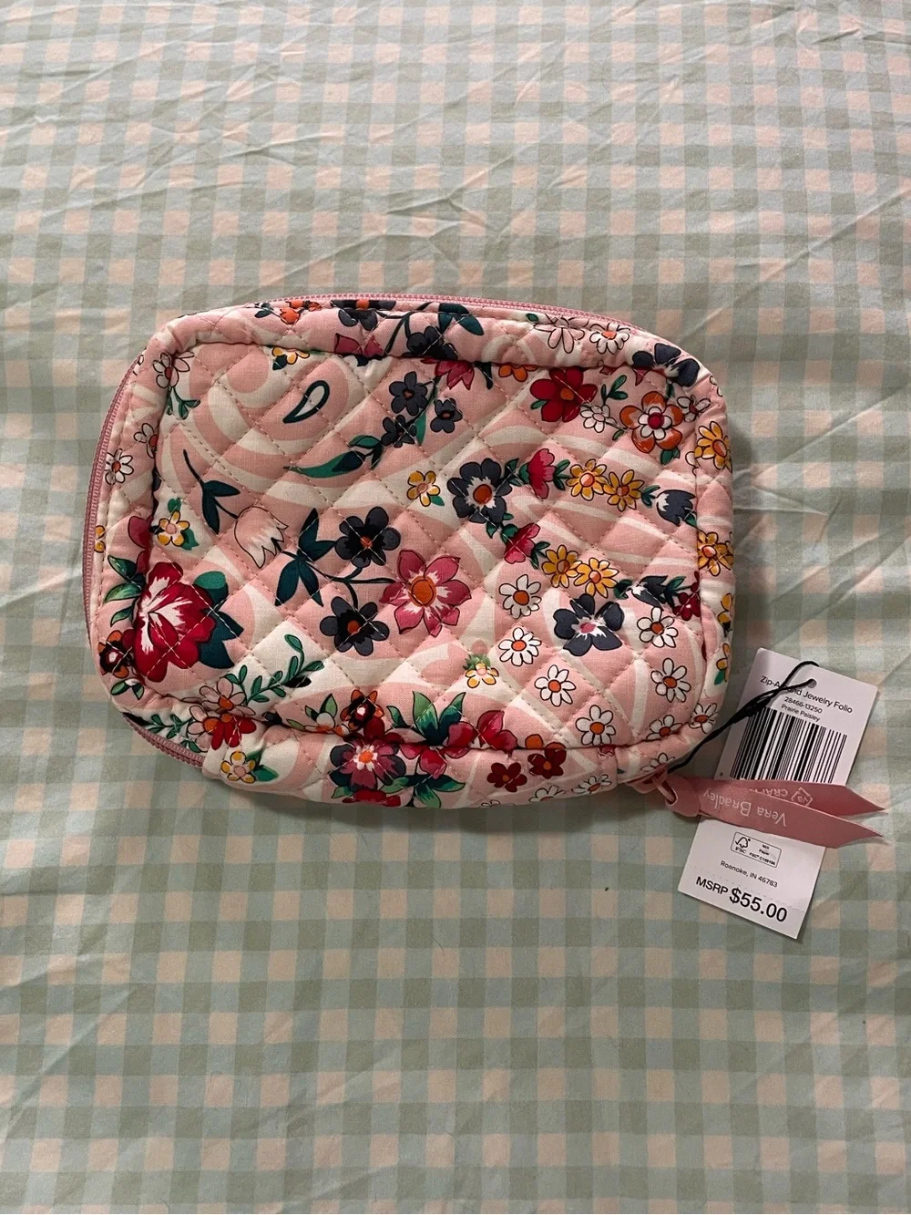 NWT Vera Bradley Zip Around Jewelry Folio in Prairie Paisley